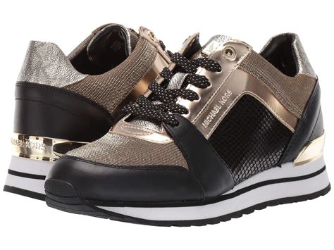 michael kors billie trainer black gold|Michael Kors Billie Trainer Shoes for Women for sale .